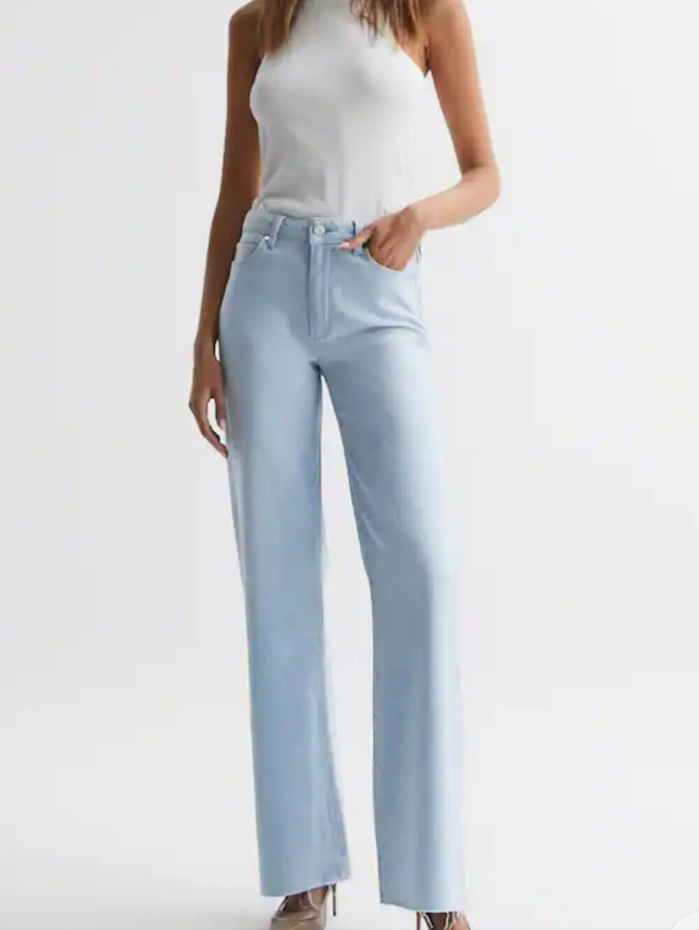Paige Leenah Jean In Indigo Glitz Coating. Size 24 (G13)